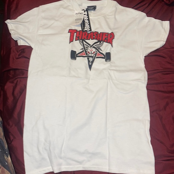 White Thrasher Skategoat Shirt Two Tone - Picture 2 of 3